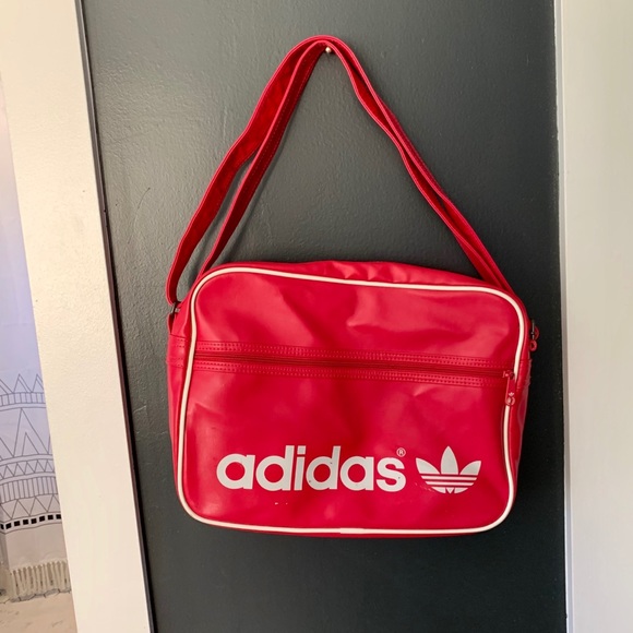 Adidas pink messenger bag